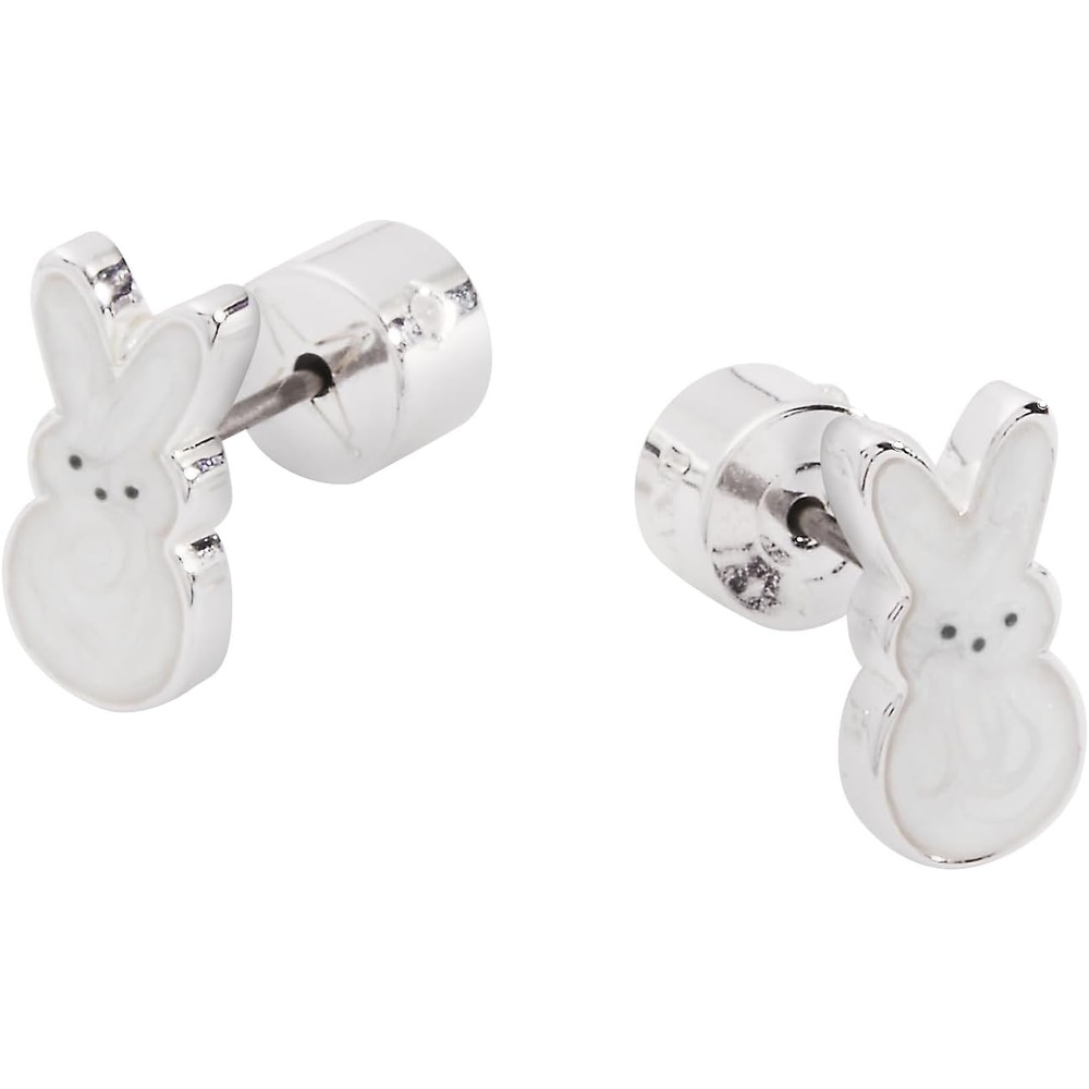 image:imageAlex and Ani PEEPS White Pearlized Bunny EarringsBrass Shiny Silver