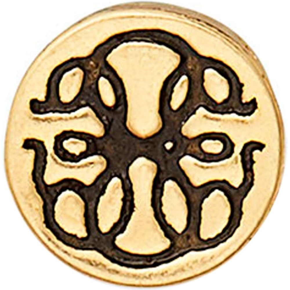 image:imageAlex and Ani Path of Life Gold Slider Charm Create Your Own 14kt Gold Plated Gold Charm Size 027 inch Width by 027 inch Height