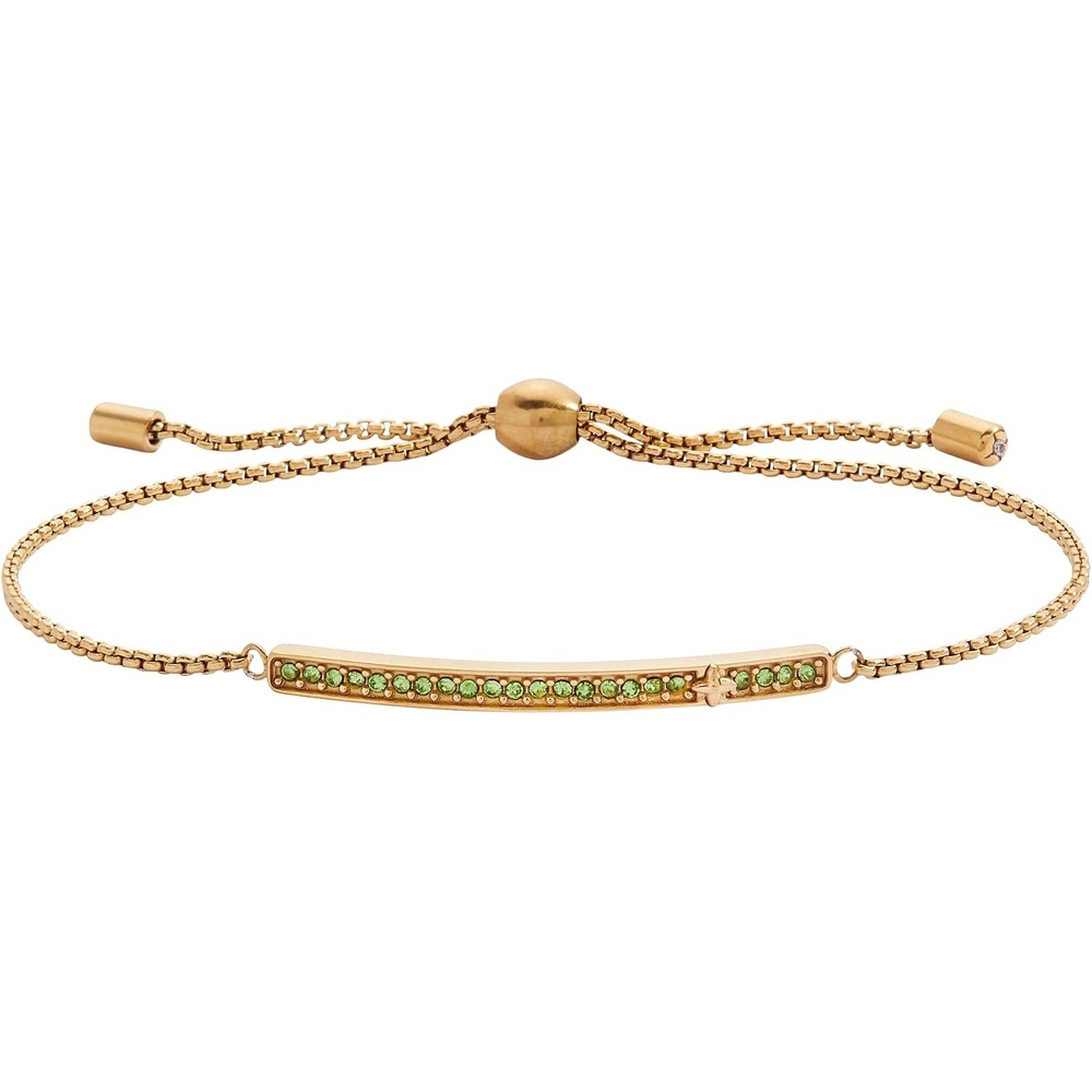 image:imageAlex and Ani Pave Bolo Birthstone Bracelet  Stainless Steel GoldSilver Perfect for Stacking Adjustable Birthstone Bracelet for Women Ideal Gift JewelryAugust