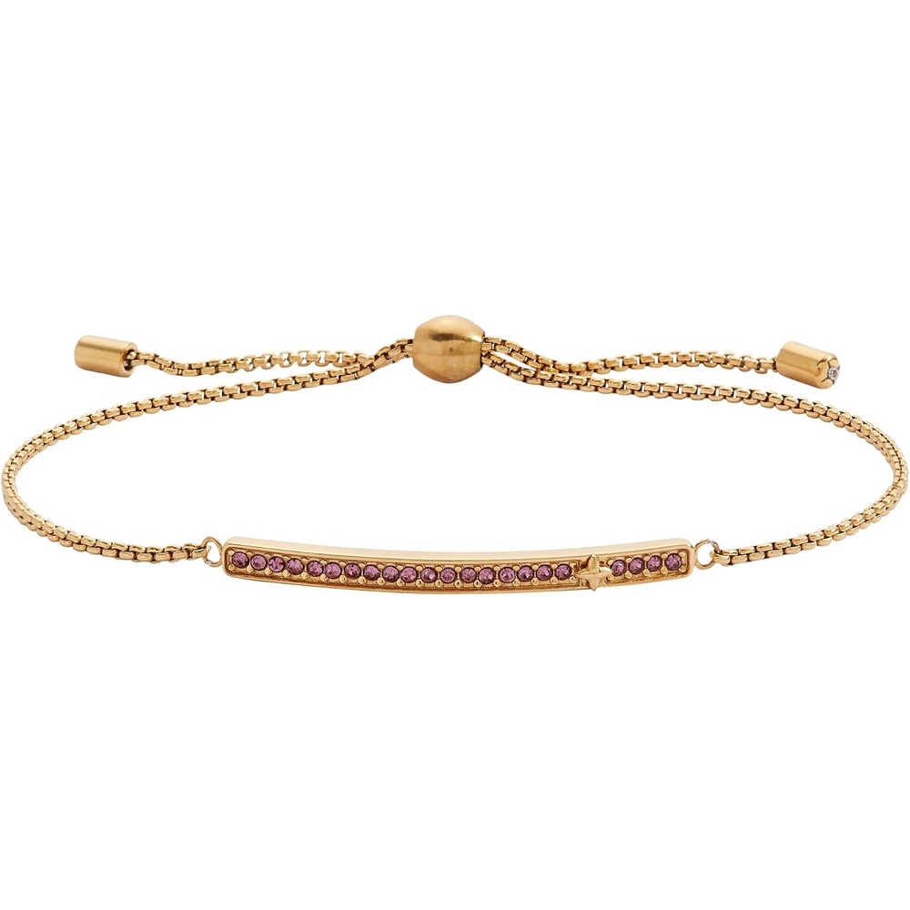 image:imageAlex and Ani Pave Bolo Birthstone Bracelet  Stainless Steel GoldSilver Perfect for Stacking Adjustable Birthstone Bracelet for Women Ideal Gift JewelryJune
