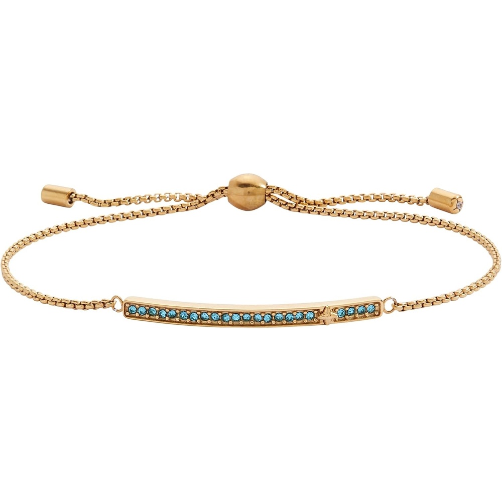 image:imageAlex and Ani Pave Bolo Birthstone Bracelet  Stainless Steel GoldSilver Perfect for Stacking Adjustable Birthstone Bracelet for Women Ideal Gift JewelryMarch