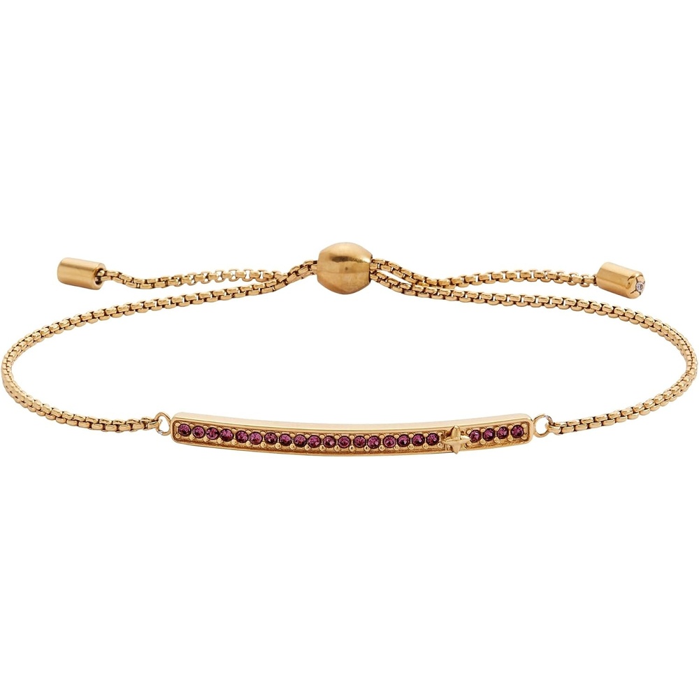 image:imageAlex and Ani Pave Bolo Birthstone Bracelet  Stainless Steel GoldSilver Perfect for Stacking Adjustable Birthstone Bracelet for Women Ideal Gift JewelryFebruary