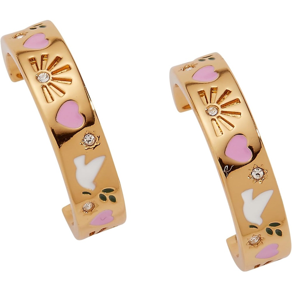 image:imageAlex and Ani Pray Wait and Trust Hoop Earrings Shiny Gold