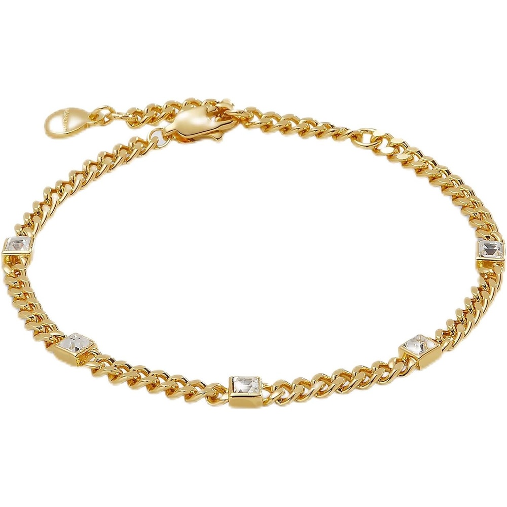 image:imageAlex and Ani September Birthstone Sapphire Curb Chain BraceletShiny Gold