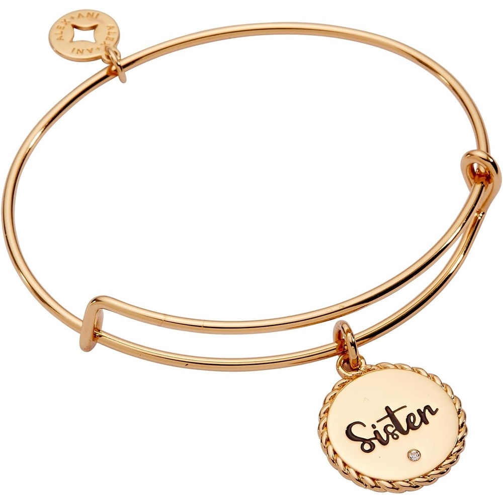 image:imageAlex and Ani Sister Charm Bangle Bracelet for WomenShiny Gold