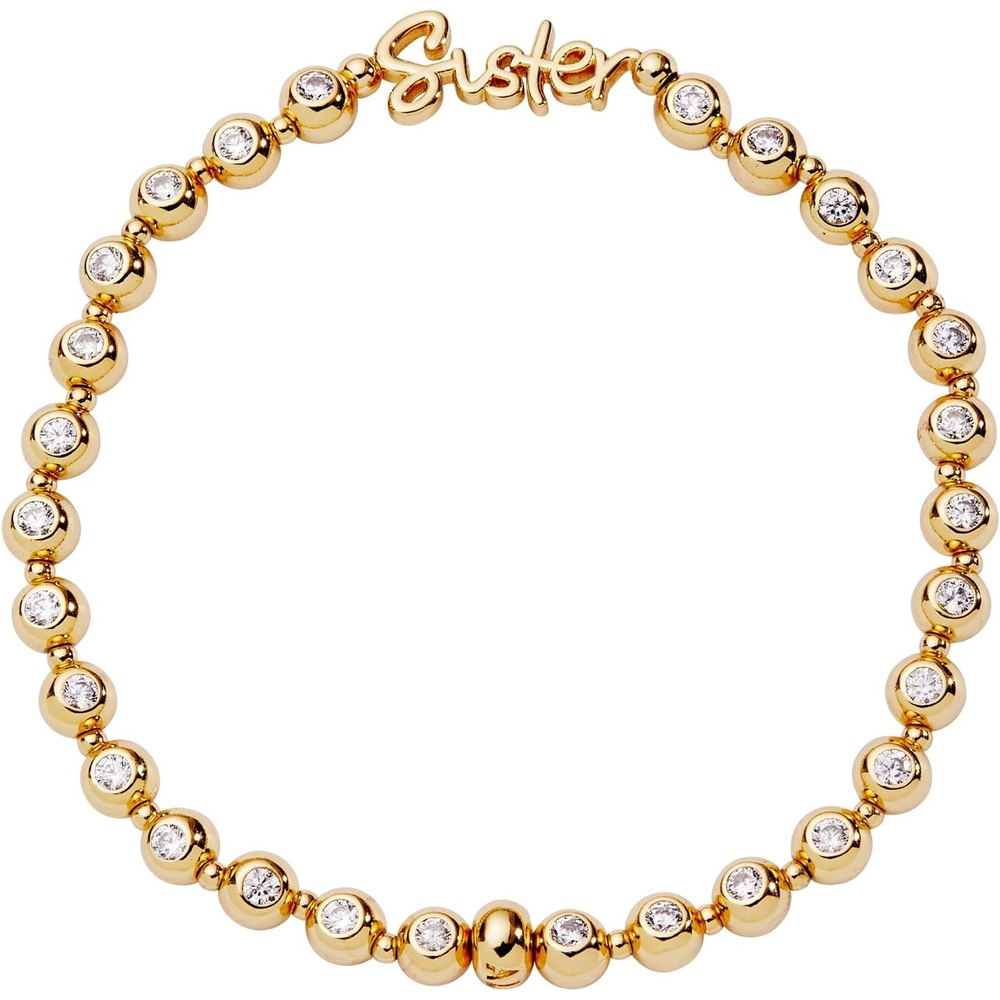 image:imageAlex and Ani Sister Elongated Crystal Stretch Bracelet for WomenShiny Gold