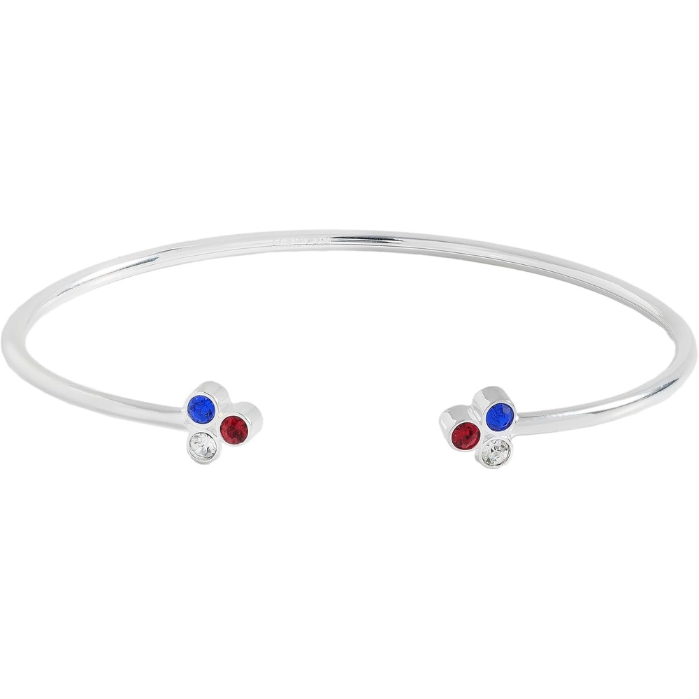 image:imageAlex and Ani Star Cord BraceletRed  White and Blue 3 stone flex cuff