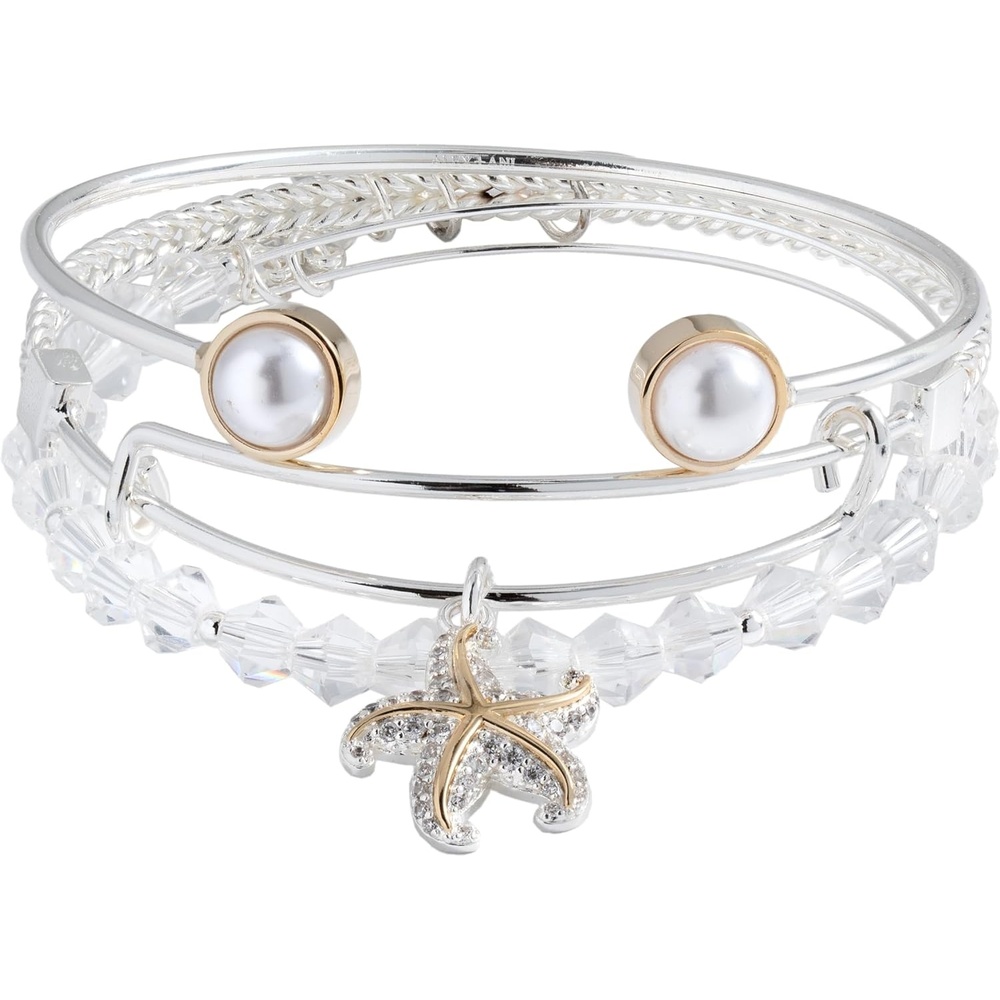 image:imageAlex and Ani Textured Goldfish Charm BangleTwo Toned