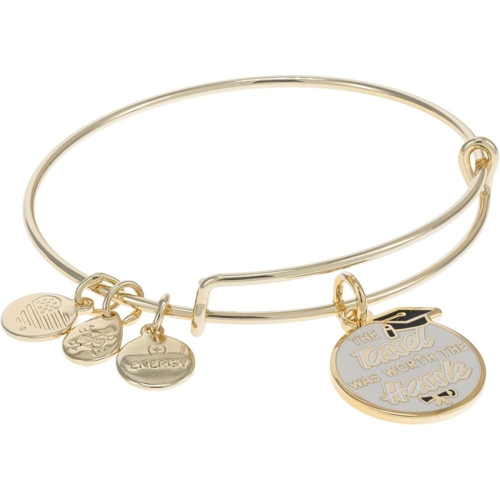 image:imageAlex and Ani The Tassel was Worth the Hassle Graduation Charm Bangle Gold