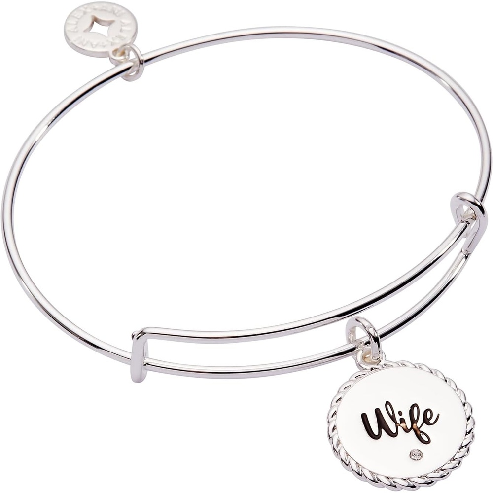 image:imageAlex and Ani Wife Charm Bangle Bracelet for WomenShiny Silver
