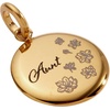 ALEX AND ANI Aunt Flower Disc Charm(Stainless Gold)