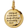 ALEX AND ANI Aunt Flower Disc Charm(Stainless Gold)
