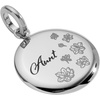 ALEX AND ANI Aunt Flower Disc Charm(Stainless Silver)