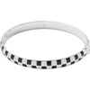 ALEX AND ANI Black & White Checker Hinge Bangle