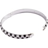 ALEX AND ANI Black & White Checker Hinge Bangle