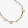 ALEX AND ANI “Bride Crystal Tennis Necklace, Stainless Gold