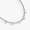 ALEX AND ANI “Bride Crystal Tennis Necklace(Stainless Silver)