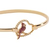 ALEX AND ANI Cardinal Bracelet for Women – Enamel Charm with Ruby Crystals, Cardinal Jewelry for Women, Symbol of Devotion & Loving Relationships(Cardinal (Shiny Gold))