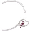 ALEX AND ANI Cardinal Bracelet for Women – Enamel Charm with Ruby Crystals, Cardinal Jewelry for Women, Symbol of Devotion & Loving Relationships(Cardinal (Shiny Silver))