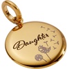 ALEX AND ANI Daughter Dandelion Disc Charm(Stainless Gold)