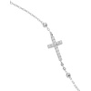 ALEX AND ANI Divine Guides Bracelets for Women(Precious Cross (Sterling Silver))
