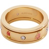 ALEX AND ANI Garden Party Fidget Ring, Brass Shiny Gold