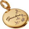 ALEX AND ANI Grandma Hummingbird Disc Cham(Stainless Gold)