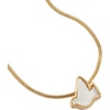 ALEX AND ANI Pearlized Dove Peace Slider Necklace, Shiny Gold