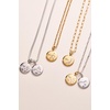 ALEX AND ANI Sister Dragonfly Disc Charm(Stainless Gold)