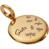ALEX AND ANI Sister Dragonfly Disc Charm(Stainless Gold)