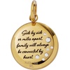 ALEX AND ANI Wife Flower Disc Charm(Stainless Gold)