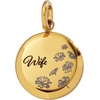 ALEX AND ANI Wife Flower Disc Charm(Stainless Gold)