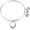 Alex And Ani Wedding Adjustable Chain Charm Bracelet, Wedding Style Charms, Shiny Finishes, Chain Length 6.5 To 8in(Bangle Charm Classic Traditional)