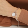 Alex And Ani Wedding Adjustable Chain Charm Bracelet, Wedding Style Charms, Shiny Finishes, Chain Length 6.5 To 8in(New Bridesmaid)