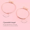 Alex and ANI Divine Guides Expandable Bangle Bracelet for Women, Cross Charm, 2 to 3.5 in(Rafaelian Gold Finish)