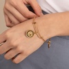 Alex and ANI Path of Symbols Expandable Bangle for Women, New Day Charm, Rafaelian Finish, 2 to 3.5 in(Rafaelian Gold Finish)