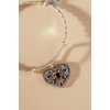 Alex and Ani Antique Heart Charm Bangle