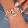 Alex and Ani Aunt ‘Trusting Guide’ Charm Bangle(Shiny Antique Silver)