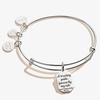 Alex and Ani Aunt ‘Trusting Guide’ Charm Bangle(Shiny Antique Silver)