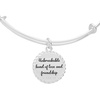 Alex and Ani BILY Niece Expandable Wire Bracelet for Women(Shiny Silver)