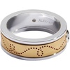 Alex and Ani Baseball Fidget Ring, Brass Two Tone