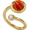 Alex and Ani Basketball Open Fidget Ring, Brass Shiny Gold