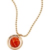 Alex and Ani Basketball Spinner Pendant, Brass Shiny Gold