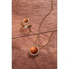 Alex and Ani Basketball Spinner Pendant, Brass Shiny Gold