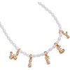 Alex and Ani Beaded Pearl Wifey Bubble Necklace, Shiny Gold