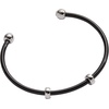 Alex and Ani Bezel Stone Enamel Cuff(Black)
