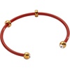 Alex and Ani Bezel Stone Enamel Cuff(Red)