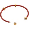 Alex and Ani Bezel Stone Enamel Cuff(Red)