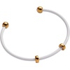 Alex and Ani Bezel Stone Enamel Cuff(White)