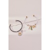 Alex and Ani Bezel Stone Enamel Cuff(White)